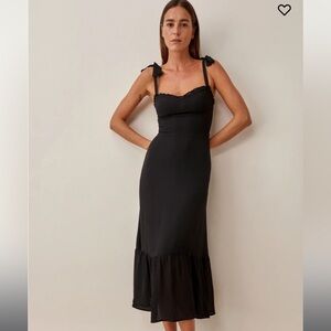 Reformation Nikita black dress size 6